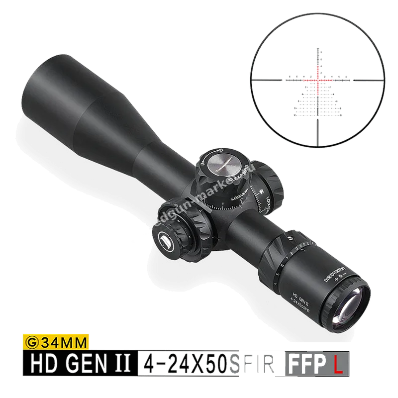 Discovery HD GEN II 4-24x50 SFIR FFP с врезкой подсвеченной сетки