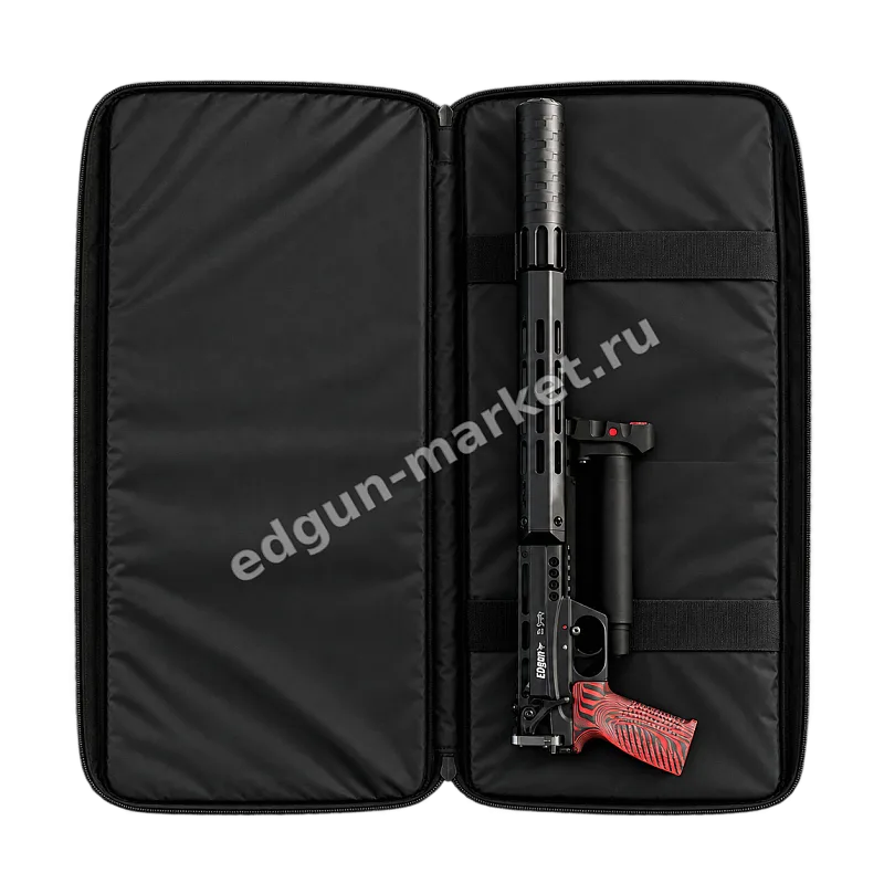 Внутри сумки-чехла EDgun: «Леший 2» под двумя фиксирующими стропами