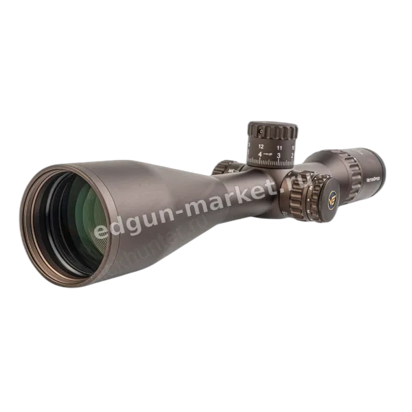 Continental x6 4-24x50 Coyote FDE под углом, объектив с просветлением