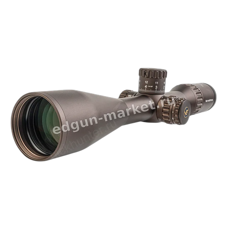 Continental x6 4-24x50 Coyote FDE под углом, объектив с просветлением
