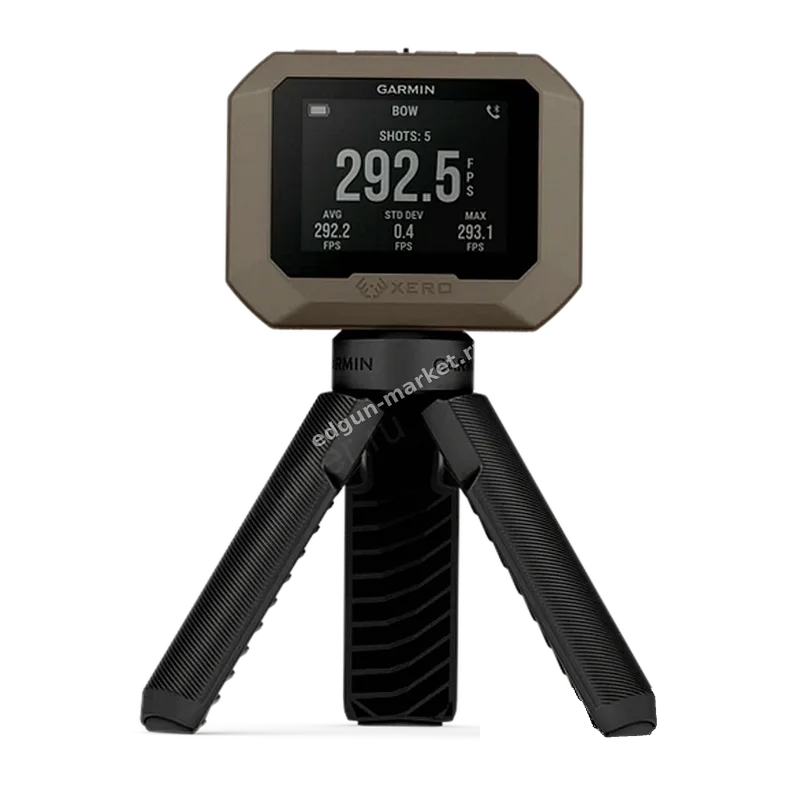 Garmin Xero C1 Pro в режиме измерения: 292,5 м/с на дисплее