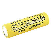 Вид сбоку на корпус: аккумулятор 21700 LiitoKala Lii-50E 5000mAh (плоский контакт)